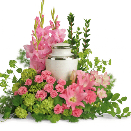 Blushing Garden Urn Floral Display