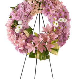 Blushing Tribute Standing Wreath