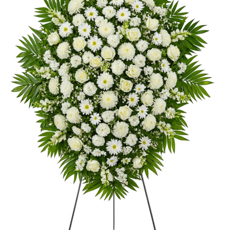 Heavenly Grace White Standing Spray