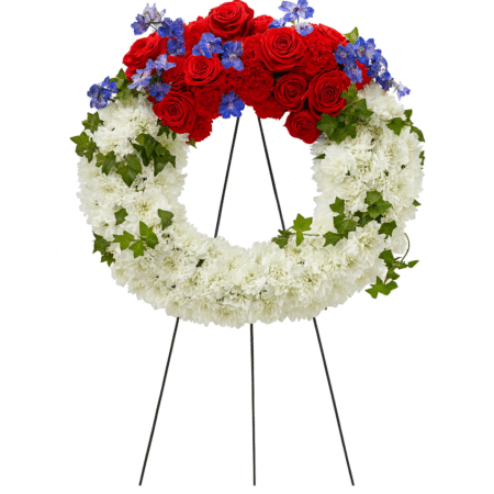 Honor & Glory Patriotic Standing Wreath