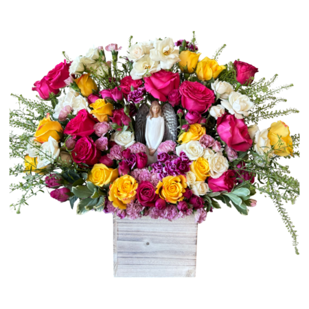 Angel of Comfort Bright Floral Tribute