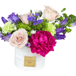 Blushing Meadow Ceramic Vase Arrangement