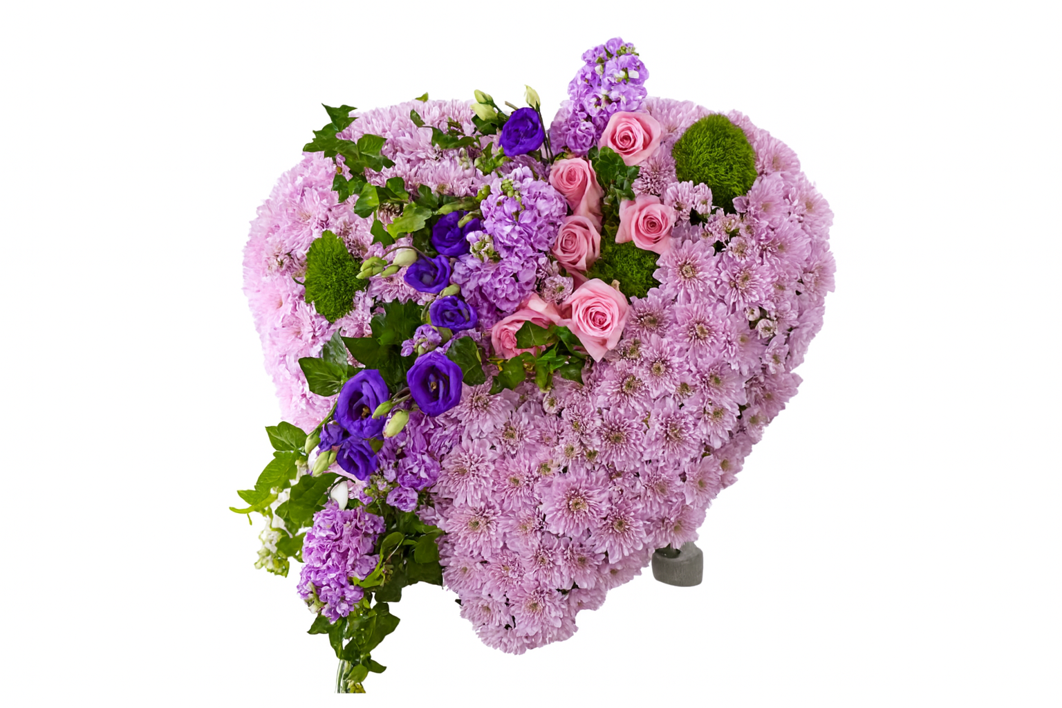 Lavender Love Heart Sympathy Arrangement