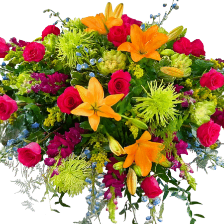 Radiant Spirit Bright Casket Spray