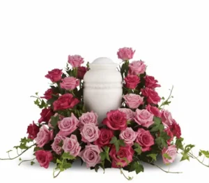 Rose Reverence Urn Rose Surround