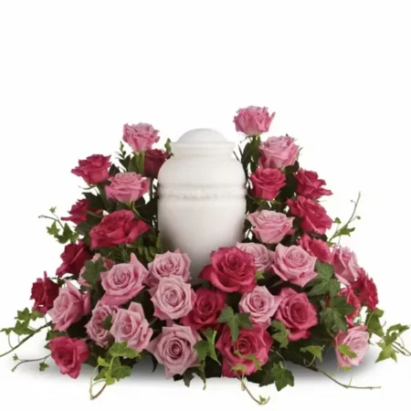 Rose Reverence Urn Rose Surround