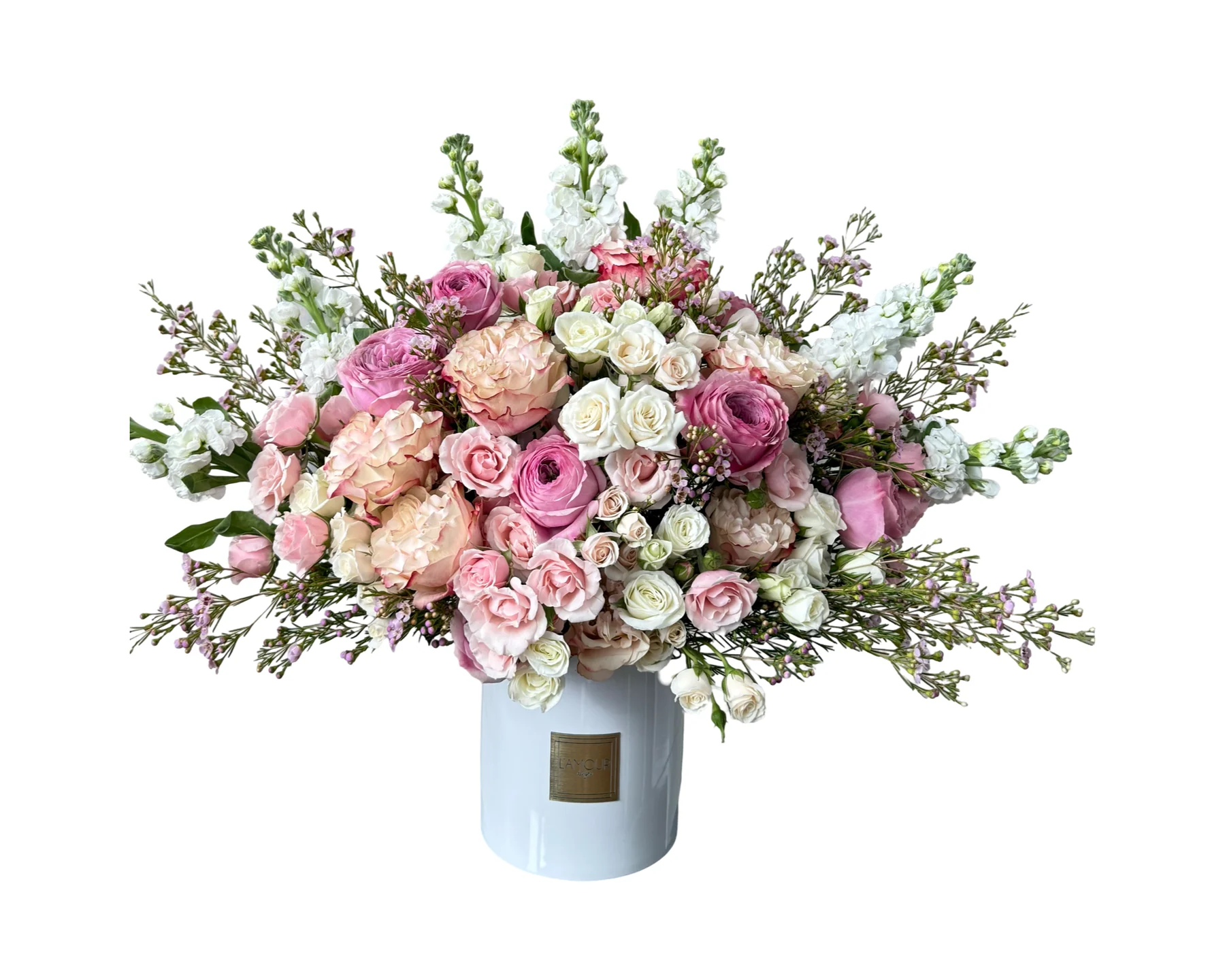 Soft Blush Garden Vase Arrangement